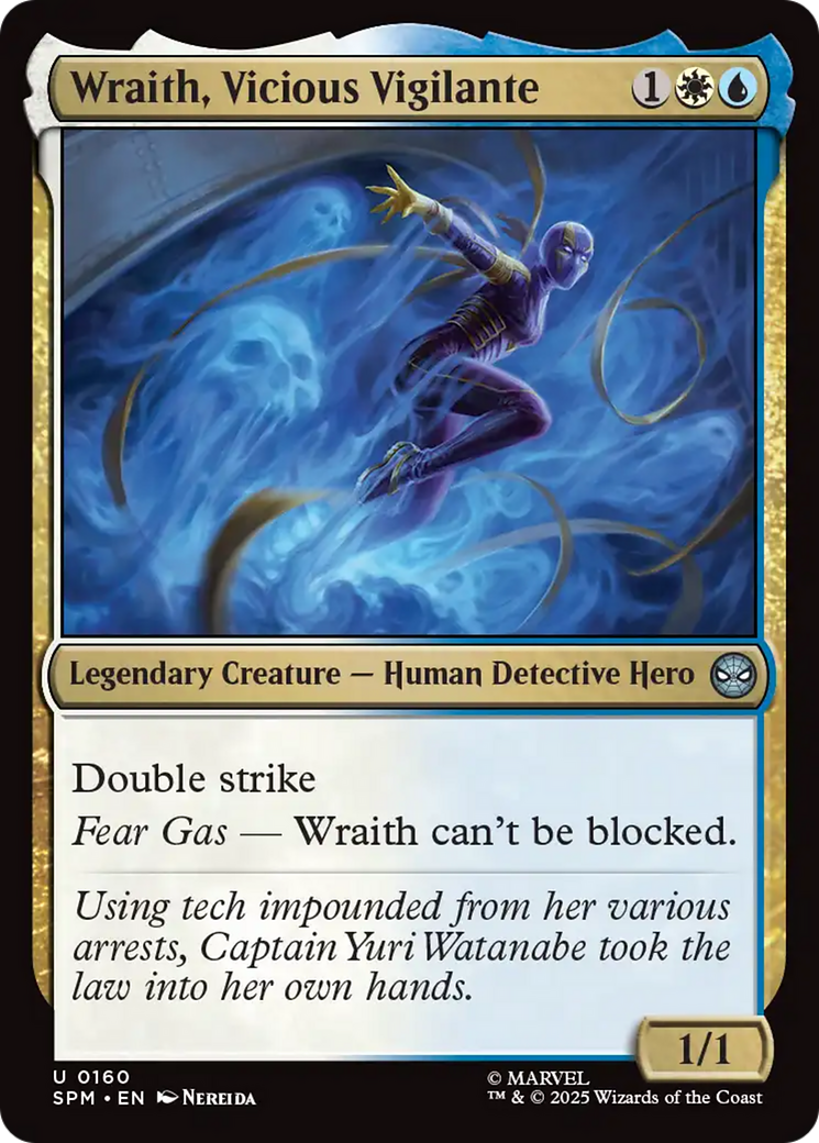 Magic: The Gathering - Wraith, Vicious Vigilante Foil - Marvel's Spider-Man