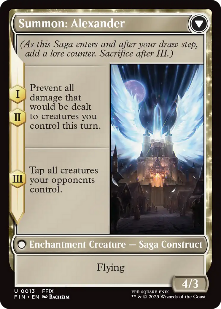 Magic: The Gathering - Crystal Fragments // Summon: Alexander Foil - Final Fantasy