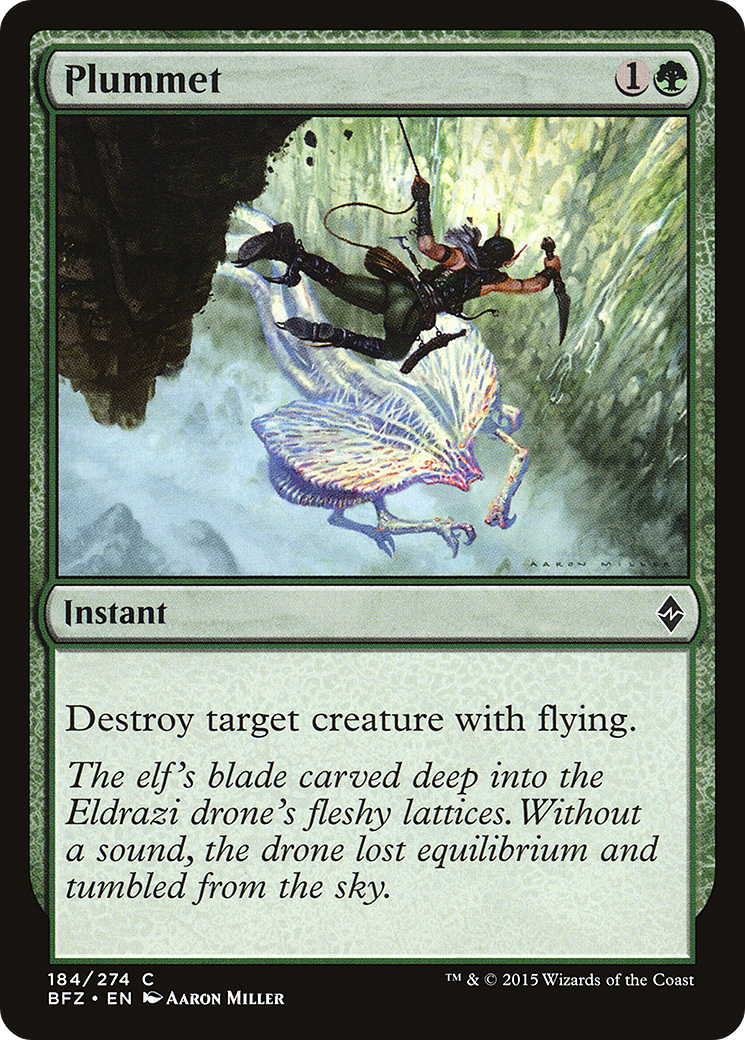 Magic: The Gathering - Plummet Foil - Battle for Zendikar