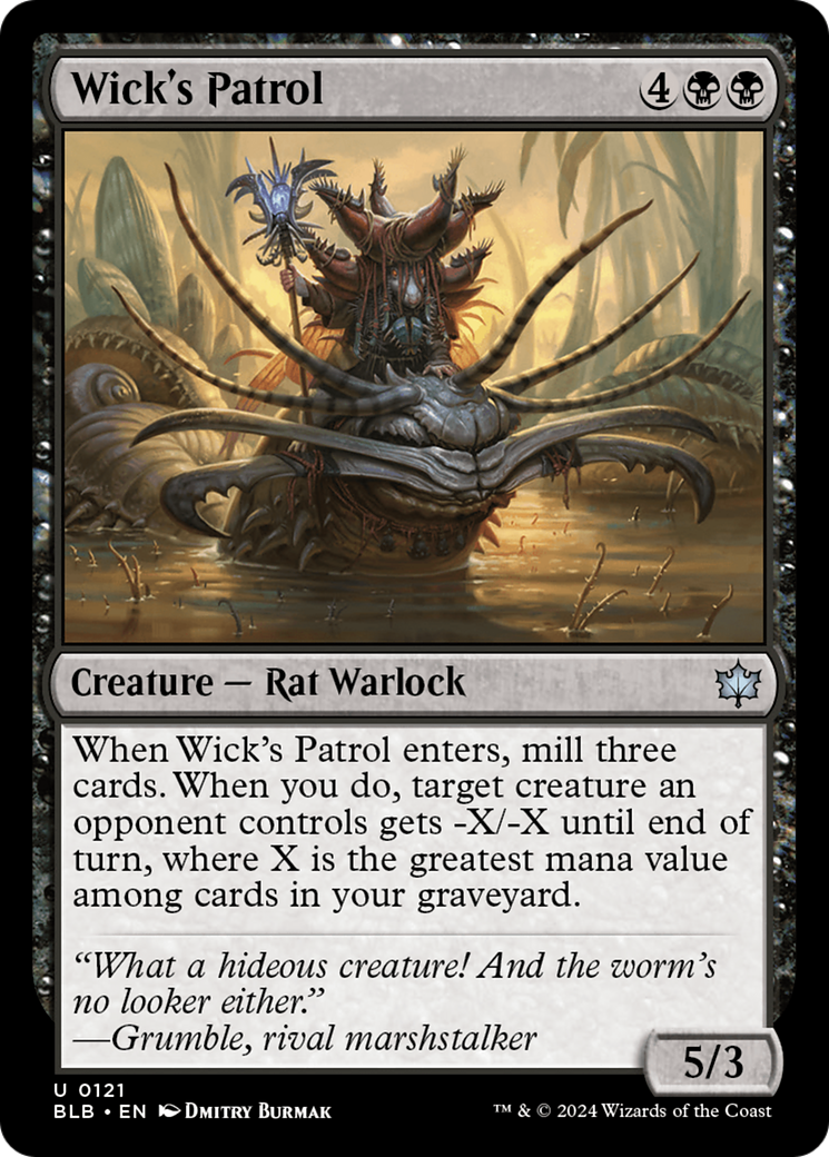 Magic: The Gathering - Wick's Patrol Foil - Bloomburrow