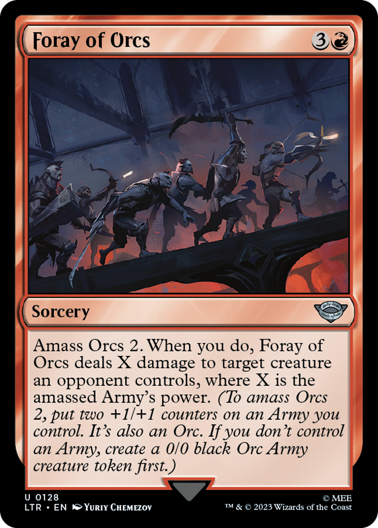Magic: The Gathering - Foray of Orcs Foil - The Lord of the Rings: Tales of Middle-earth