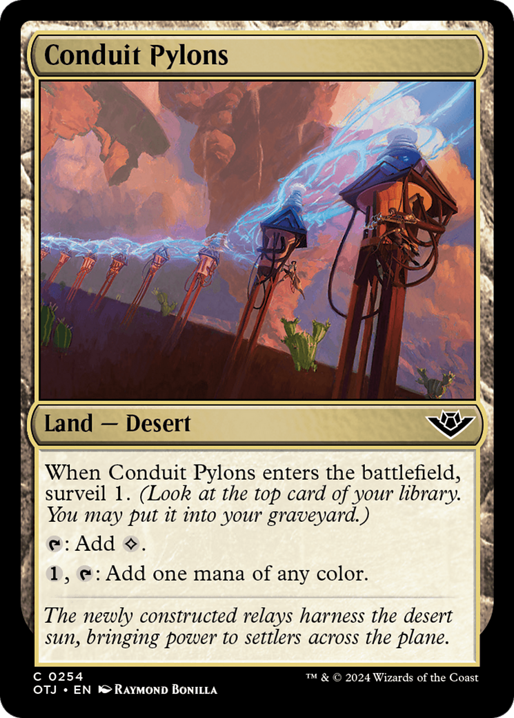 Magic: The Gathering - Conduit Pylons Foil - Outlaws of Thunder Junction