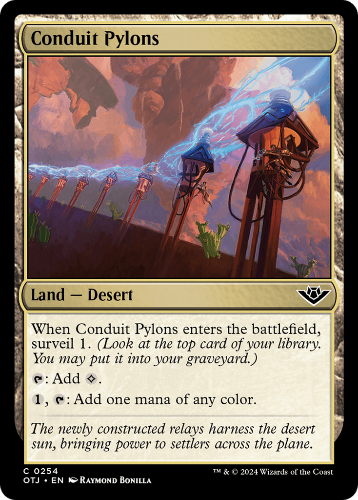 Magic: The Gathering - Conduit Pylons - Outlaws of Thunder Junction
