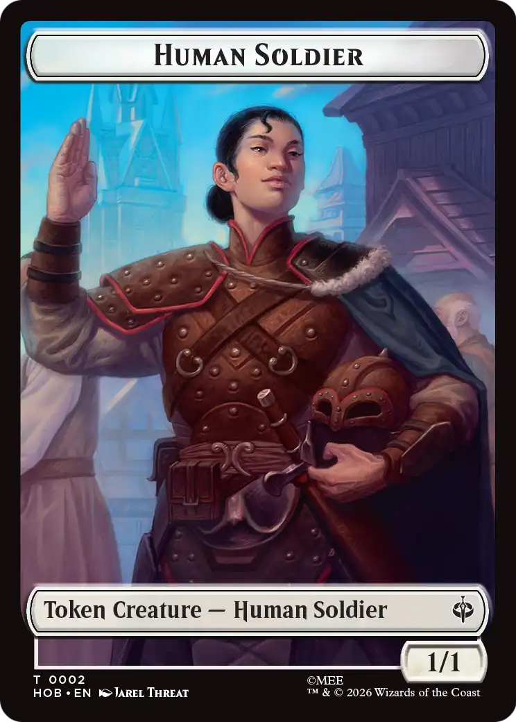 Magic: The Gathering - Human Soldier Token - The Hobbit Tokens