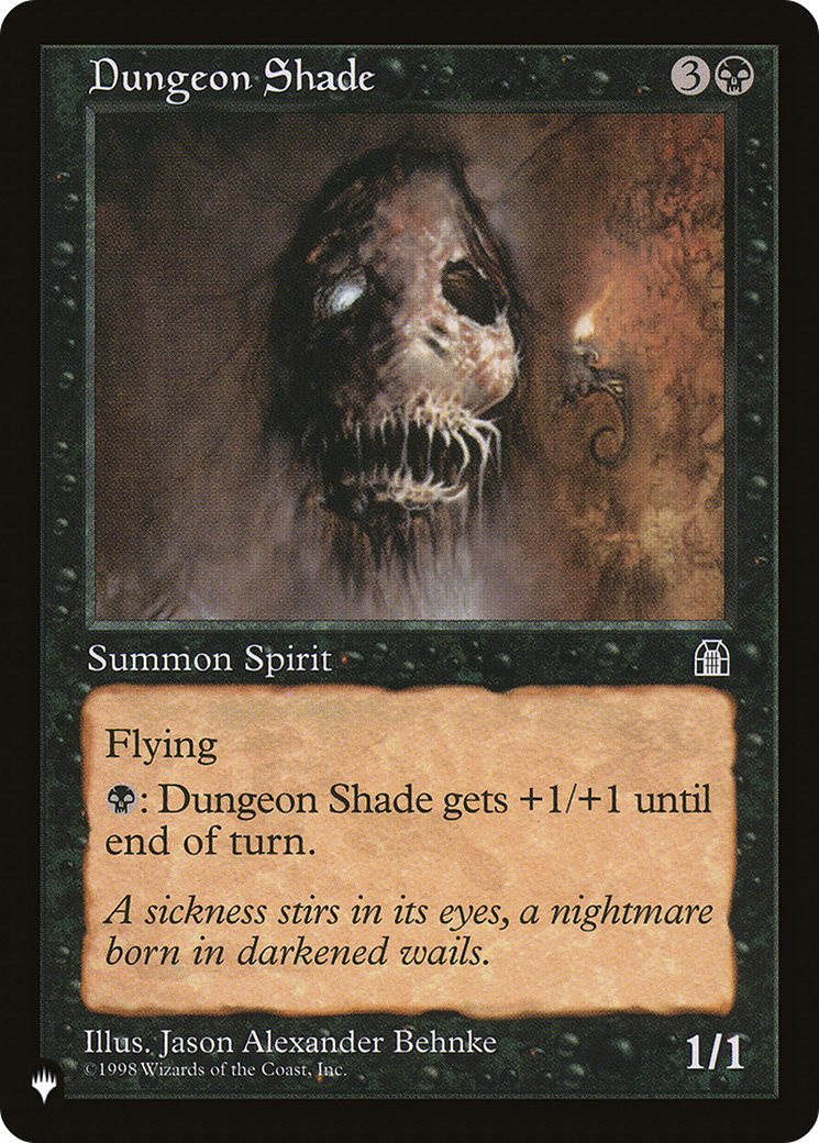 Magic: The Gathering - Dungeon Shade - The List