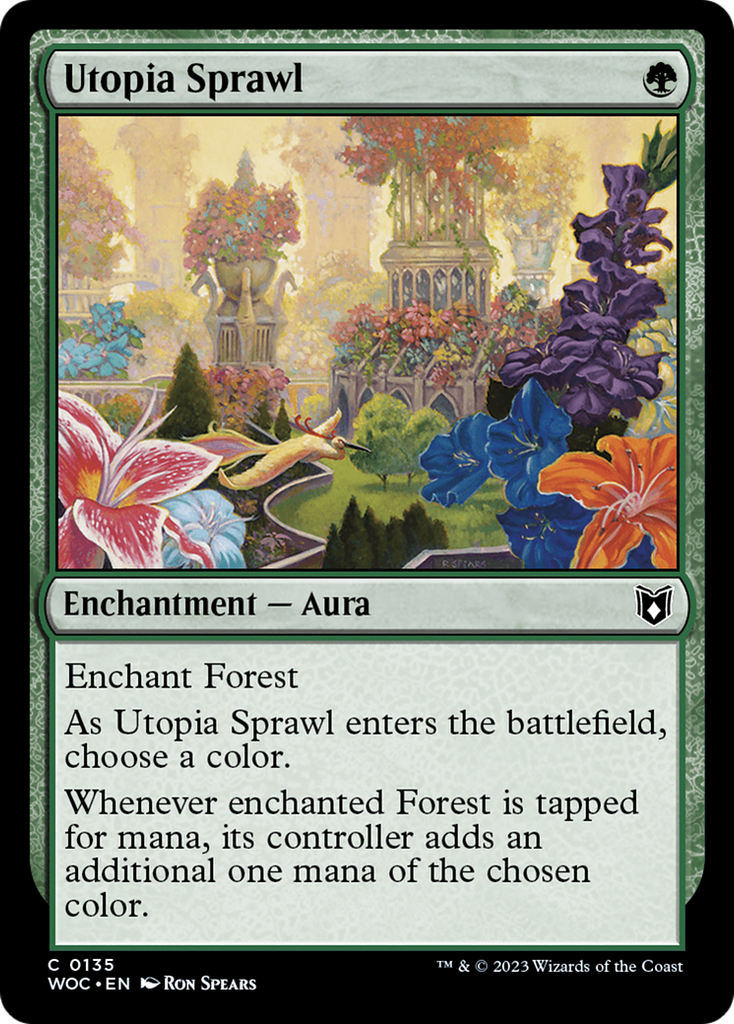 Magic: The Gathering - Utopia Sprawl - Wilds of Eldraine Commander