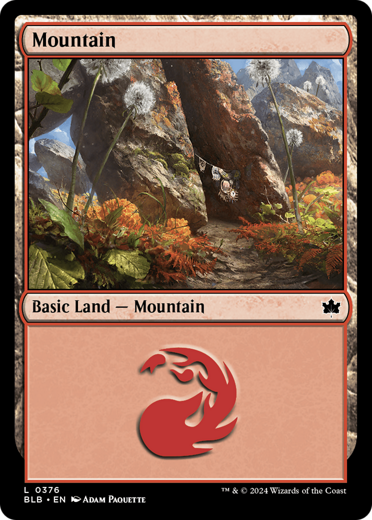 Magic: The Gathering - Mountain #376 Foil - Bloomburrow