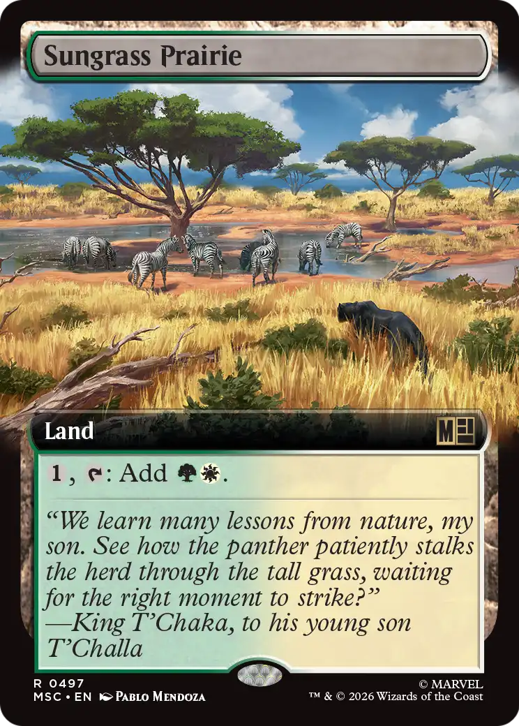 Magic: The Gathering - Sungrass Prairie - Marvel Super Heroes Commander