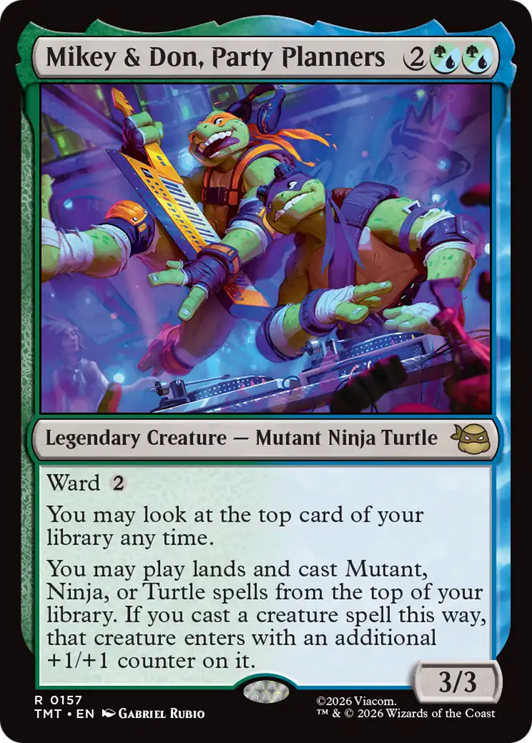 Magic: The Gathering - Mikey & Don, Party Planners - Teenage Mutant Ninja Turtles