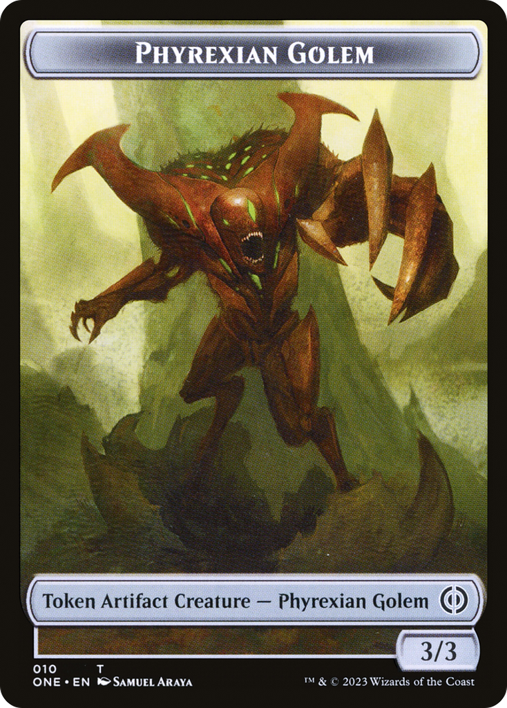 Magic: The Gathering - Phyrexian Golem Token - Phyrexia: All Will Be One Tokens
