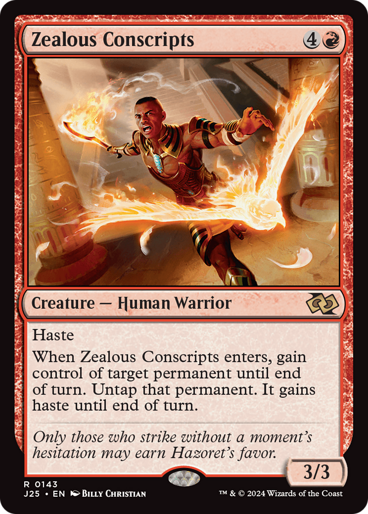 Magic: The Gathering - Zealous Conscripts - Foundations Jumpstart
