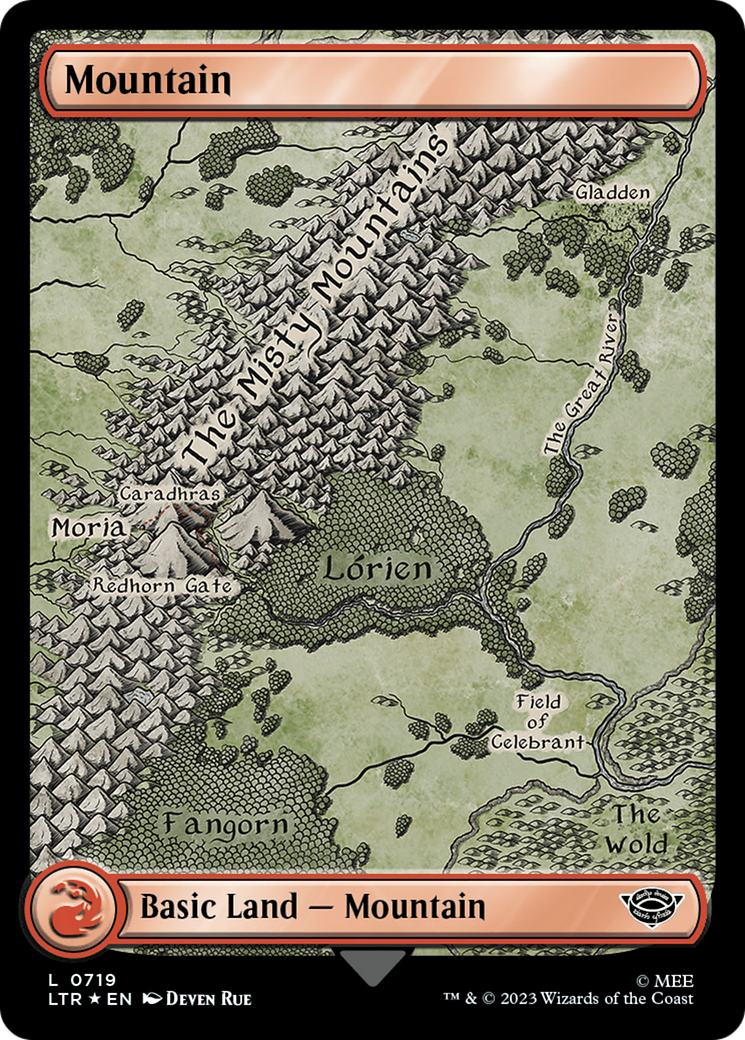 Magic: The Gathering - Mountain #719 Foil - The Lord of the Rings: Tales of Middle-earth