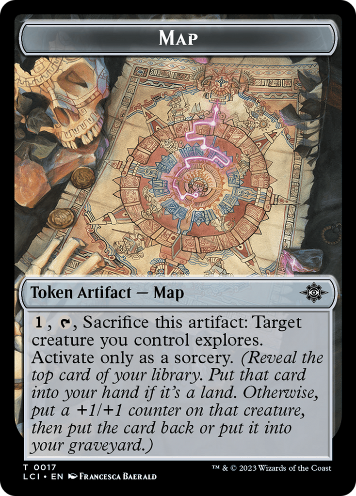 Magic: The Gathering - Map Token - The Lost Caverns of Ixalan Tokens
