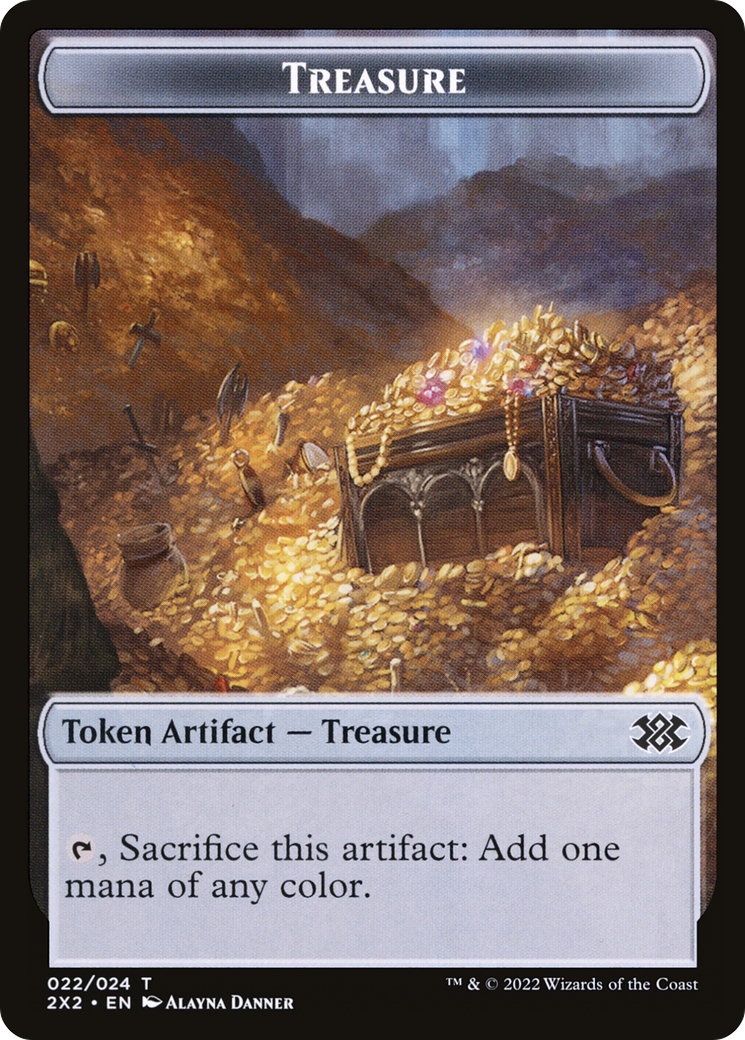 Magic: The Gathering - Treasure Token - Double Masters 2022 Tokens