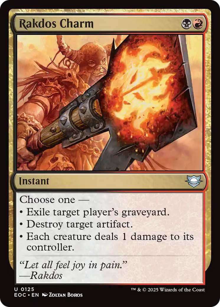 Magic: The Gathering - Rakdos Charm - Edge of Eternities Commander
