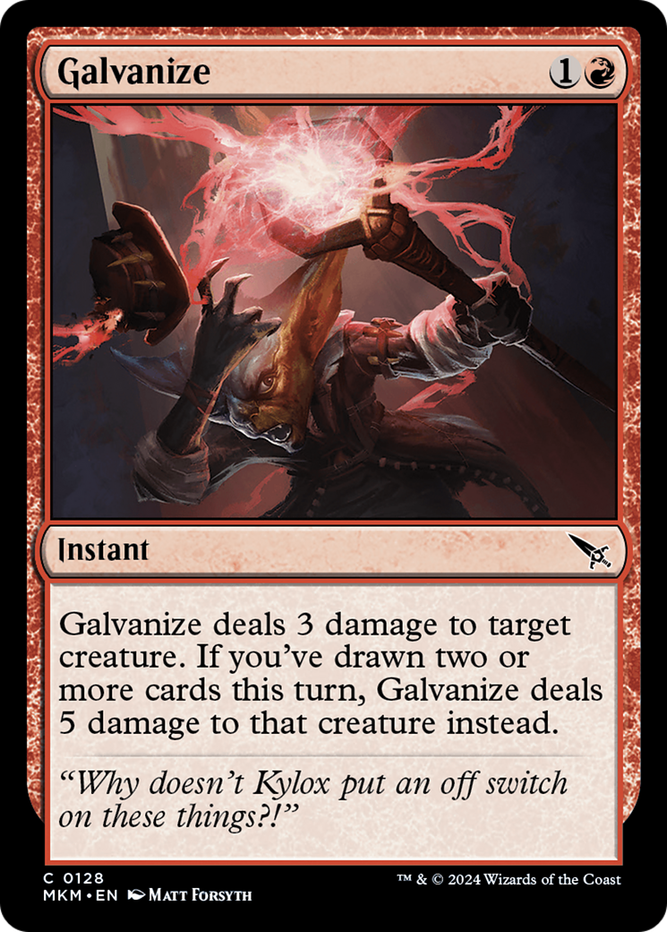 Magic: The Gathering - Galvanize Foil - Murders at Karlov Manor