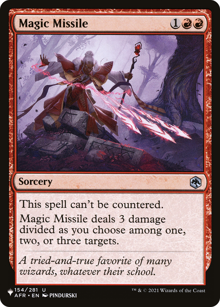 Magic: The Gathering - Magic Missile - The List