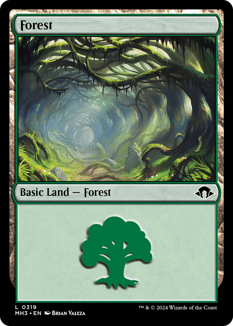 Magic: The Gathering - Forest #319 Foil - Modern Horizons 3