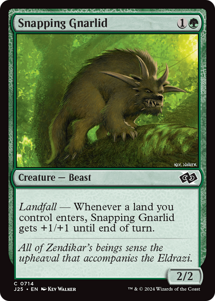 Magic: The Gathering - Snapping Gnarlid - Foundations Jumpstart
