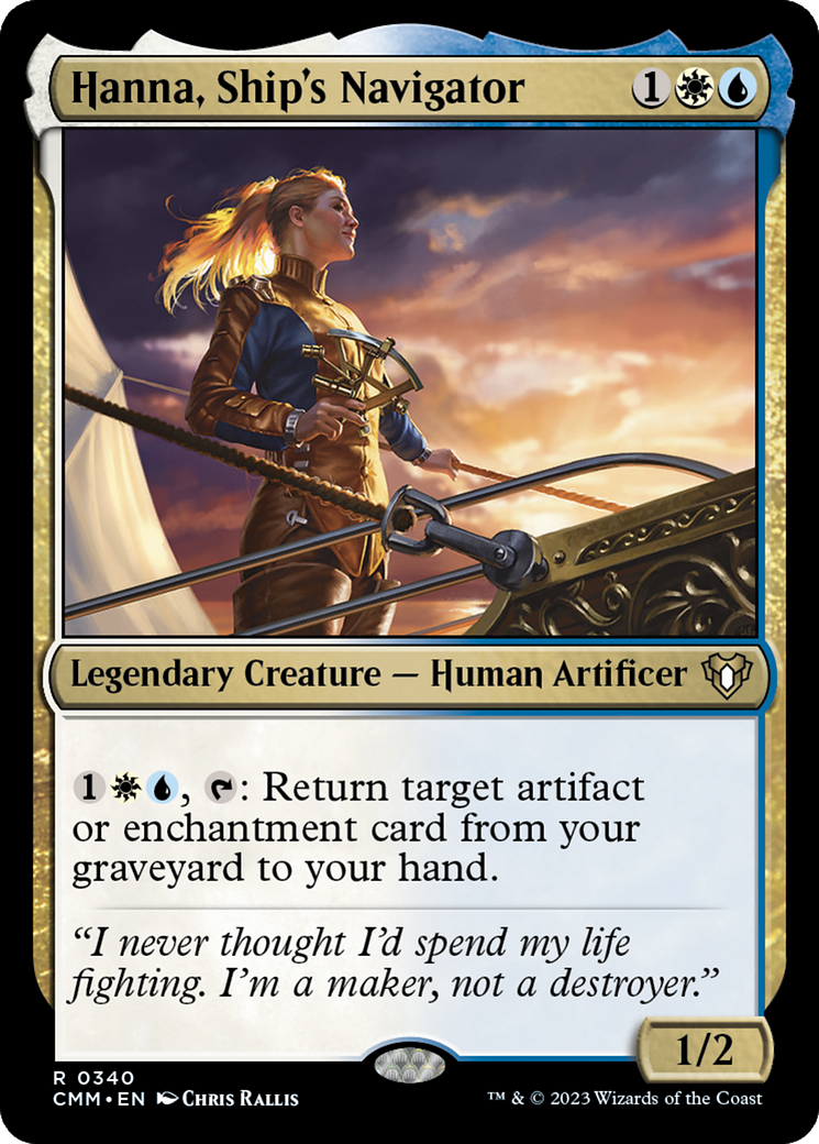 Magic: The Gathering - Hanna, Ship's Navigator Foil - Commander Masters
