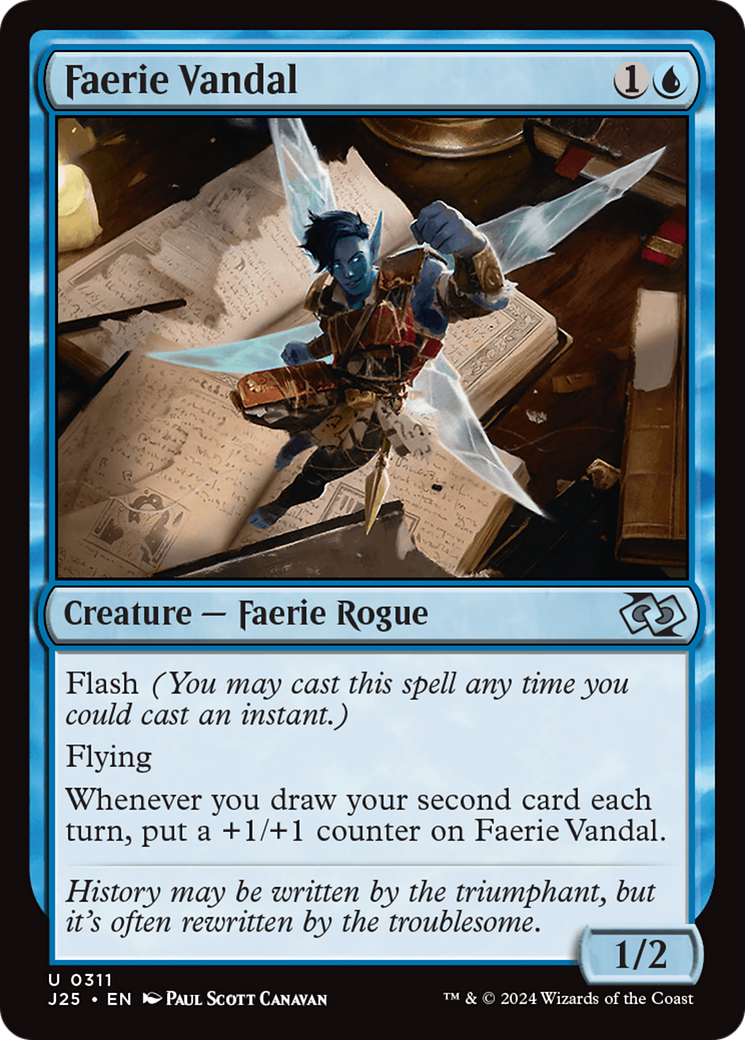 Magic: The Gathering - Faerie Vandal - Foundations Jumpstart