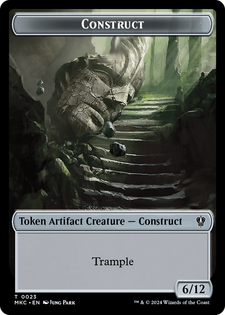 Magic: The Gathering - Construct Token - Murders at Karlov Manor Commander Tokens