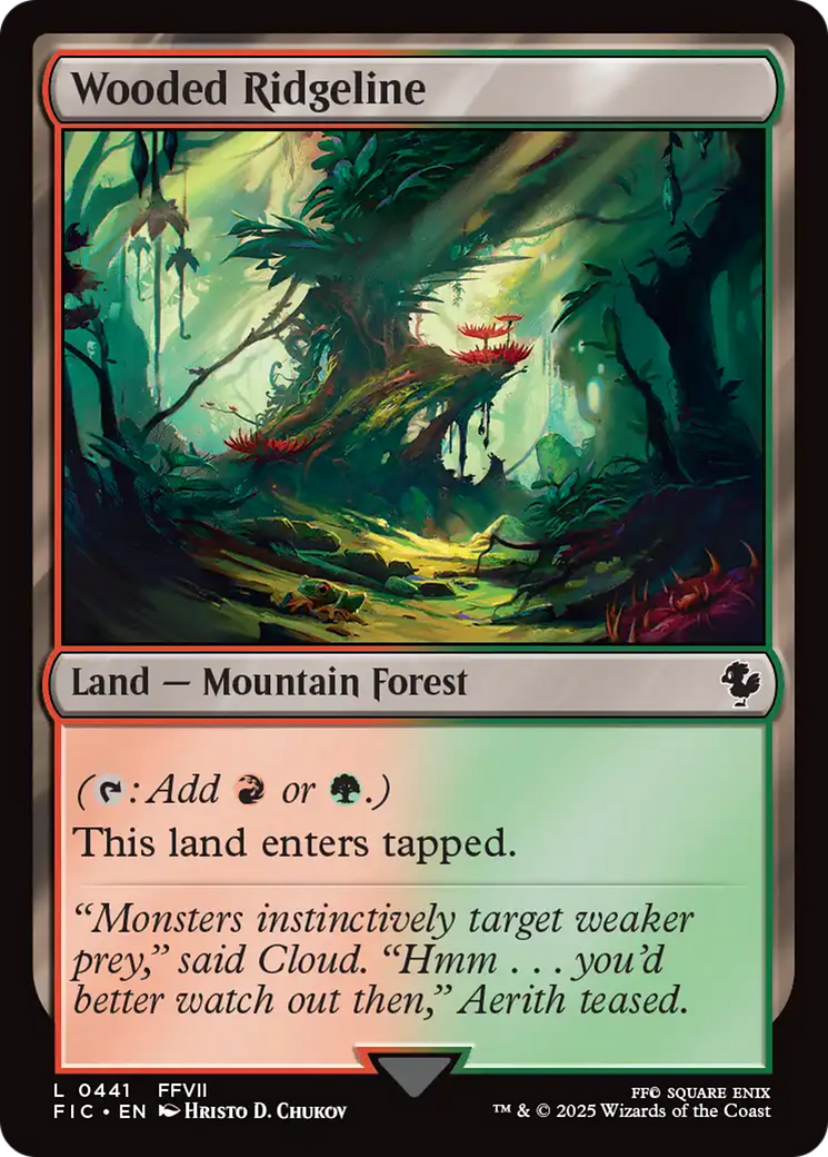 Magic: The Gathering - Wooded Ridgeline - Final Fantasy Commander