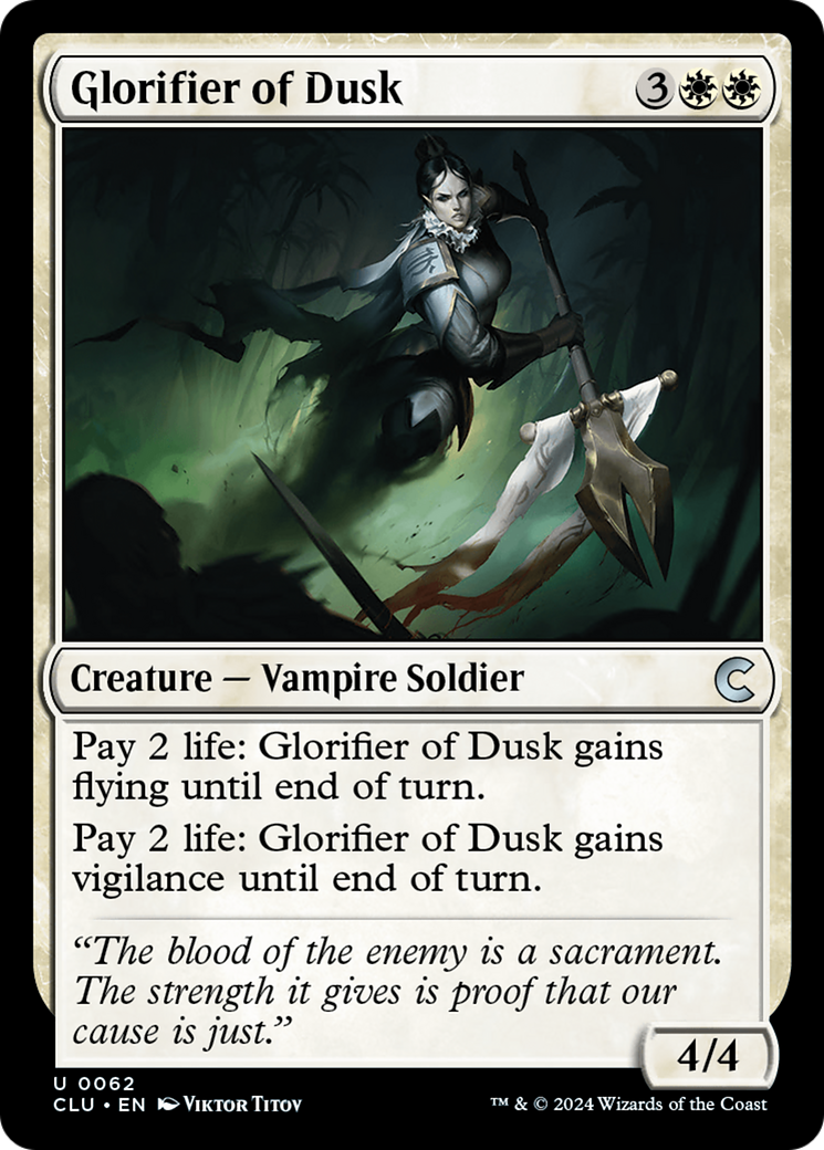 Magic: The Gathering - Glorifier of Dusk - Ravnica: Clue Edition