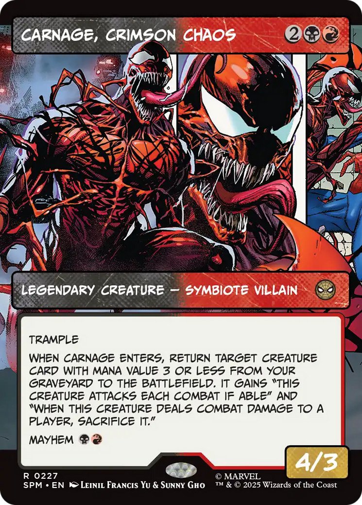 Magic: The Gathering - Carnage, Crimson Chaos Foil - Marvel's Spider-Man