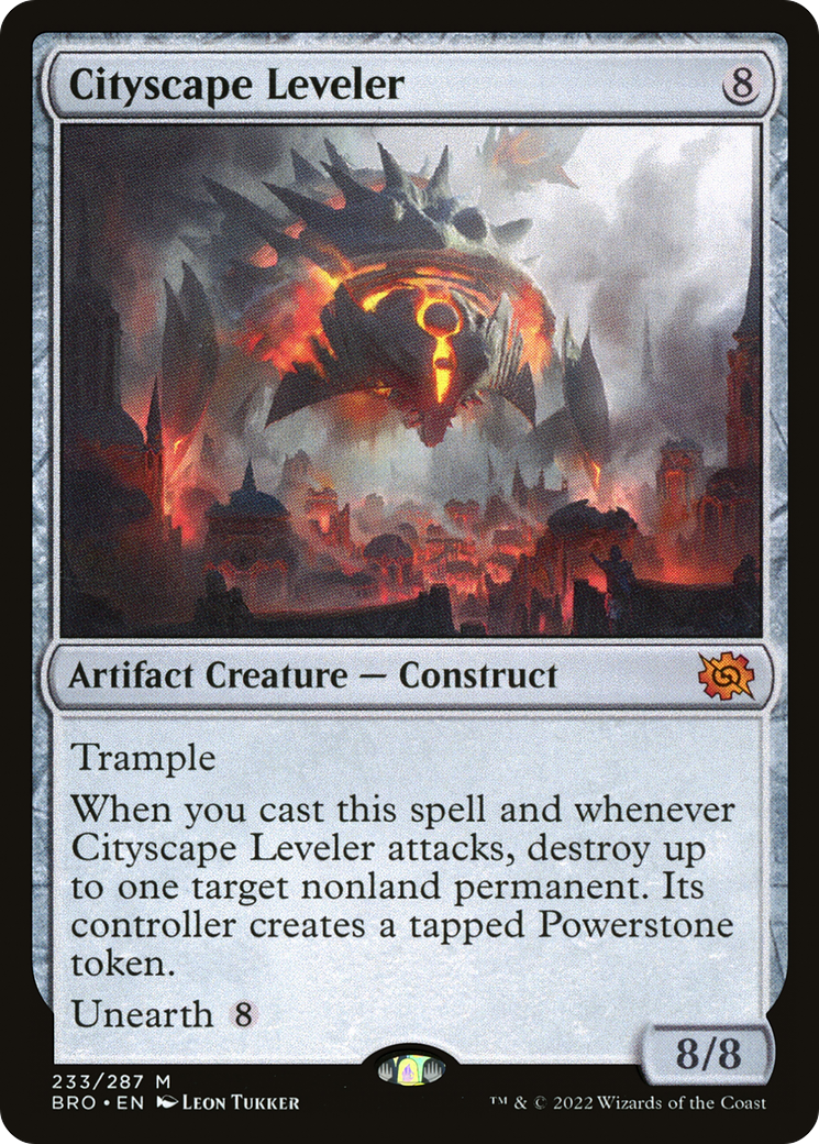 Magic: The Gathering - Cityscape Leveler Foil - The Brothers' War