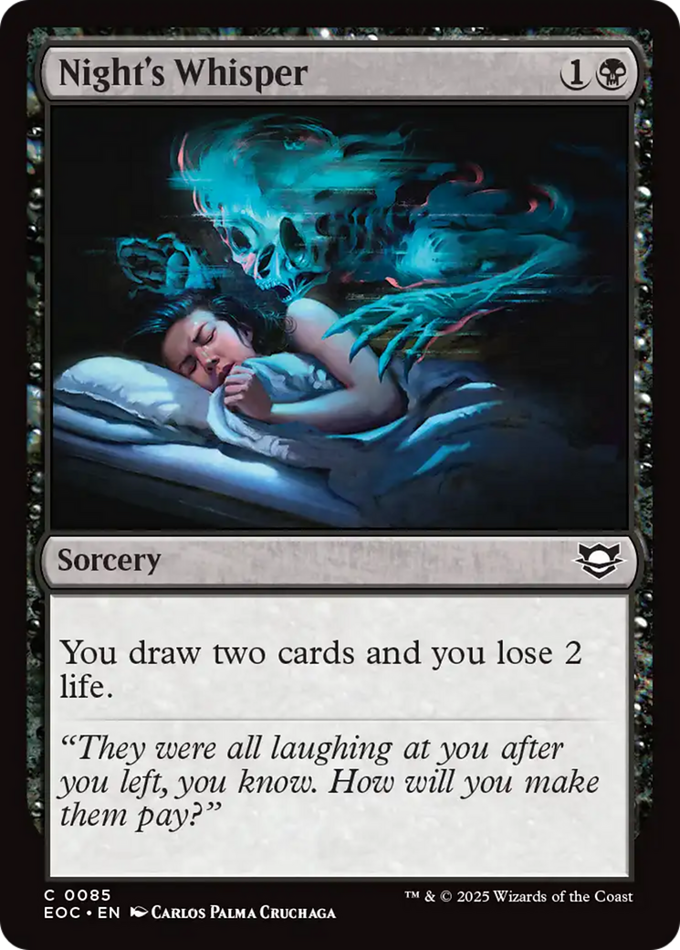 Magic: The Gathering - Night's Whisper - Edge of Eternities Commander