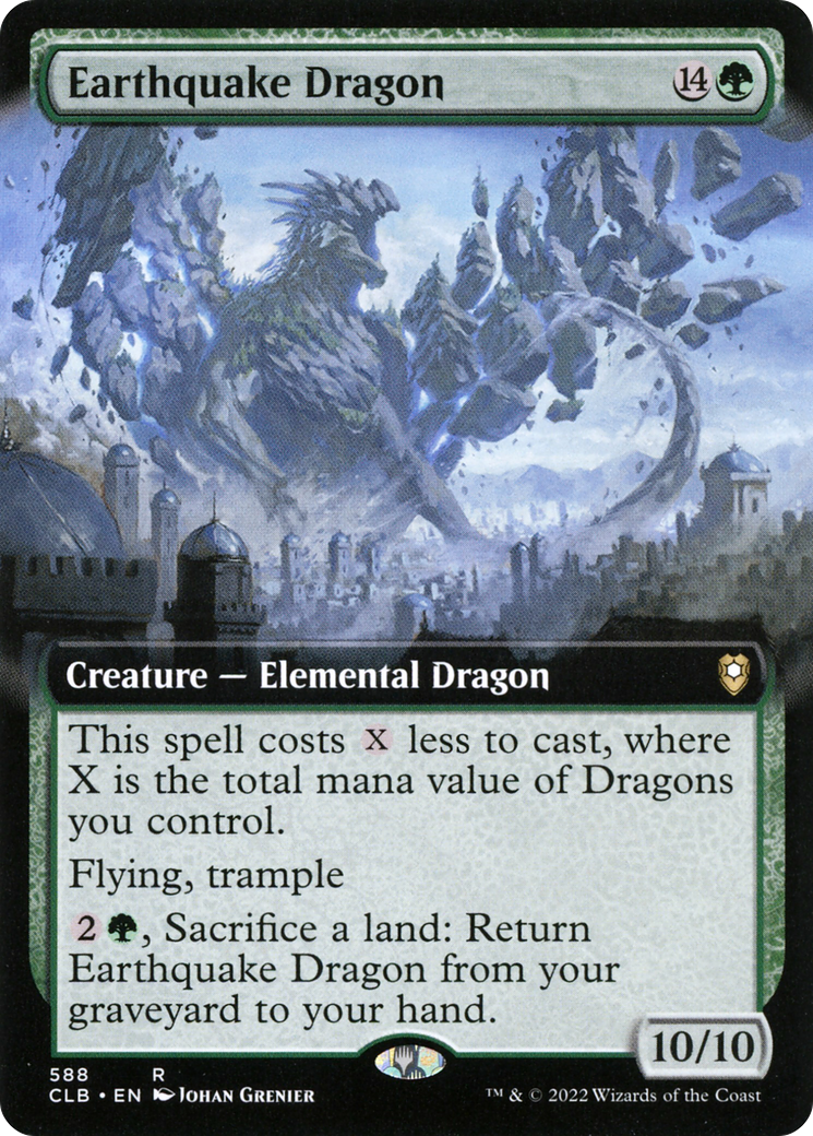 Magic: The Gathering - Earthquake Dragon Foil - Commander Legends: Battle for Baldur's Gate