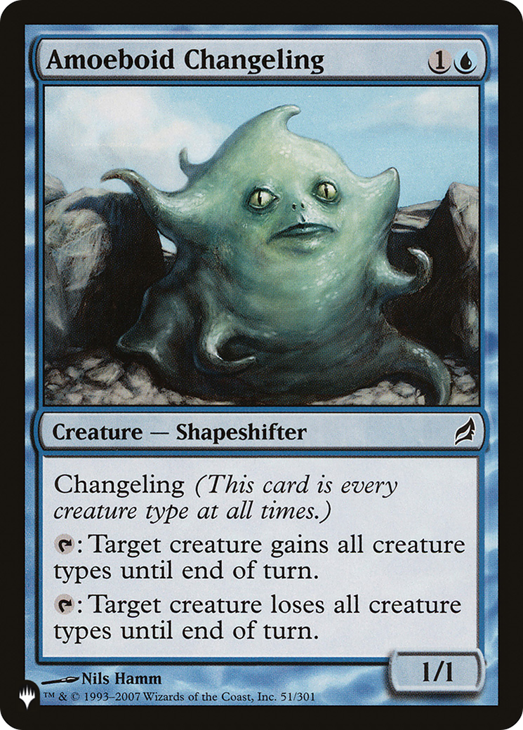 Magic: The Gathering - Amoeboid Changeling - The List