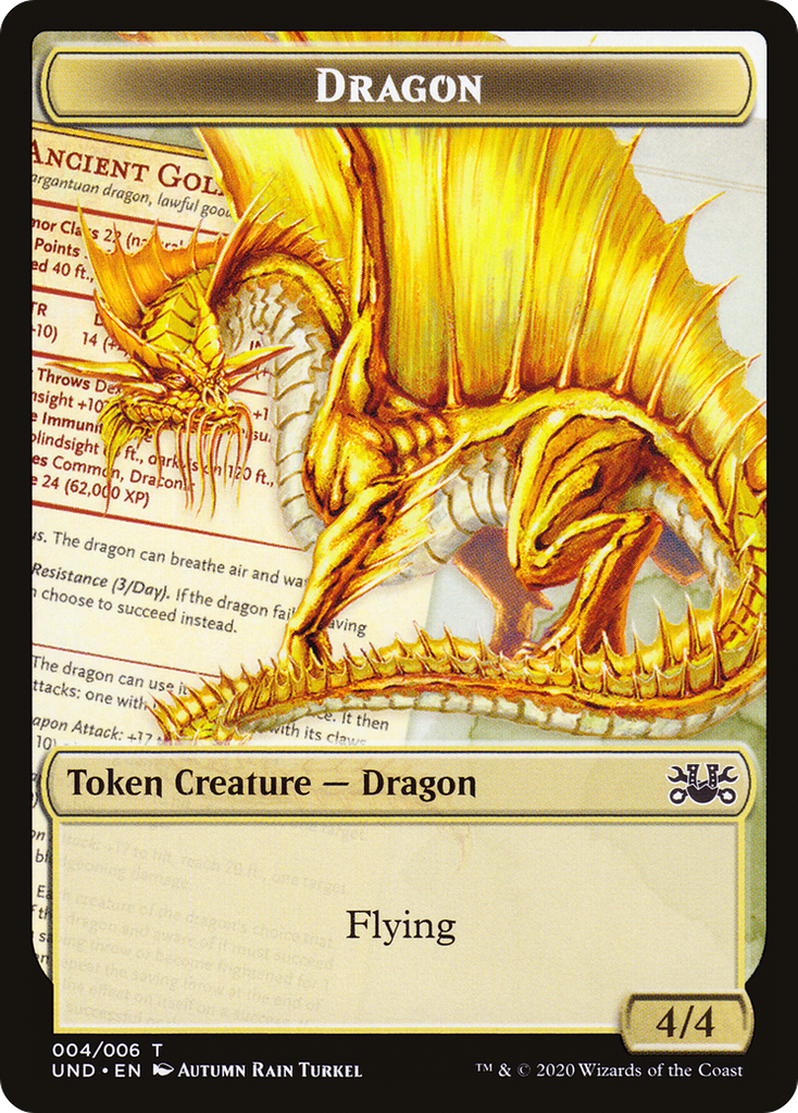 Magic: The Gathering - Dragon Token - Unsanctioned Tokens
