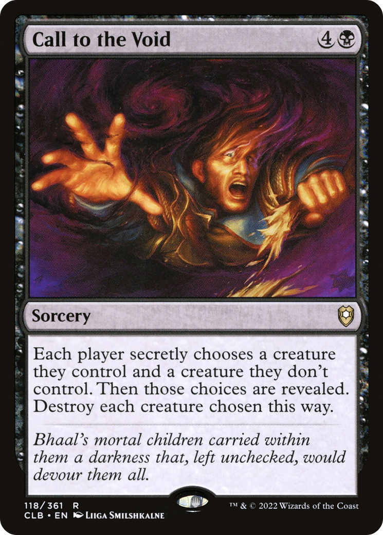 Magic: The Gathering - Call to the Void - Commander Legends: Battle for Baldur's Gate