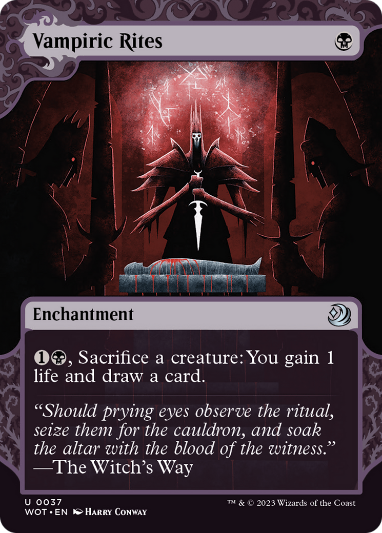 Magic: The Gathering - Vampiric Rites Foil - Wilds of Eldraine: Enchanting Tales