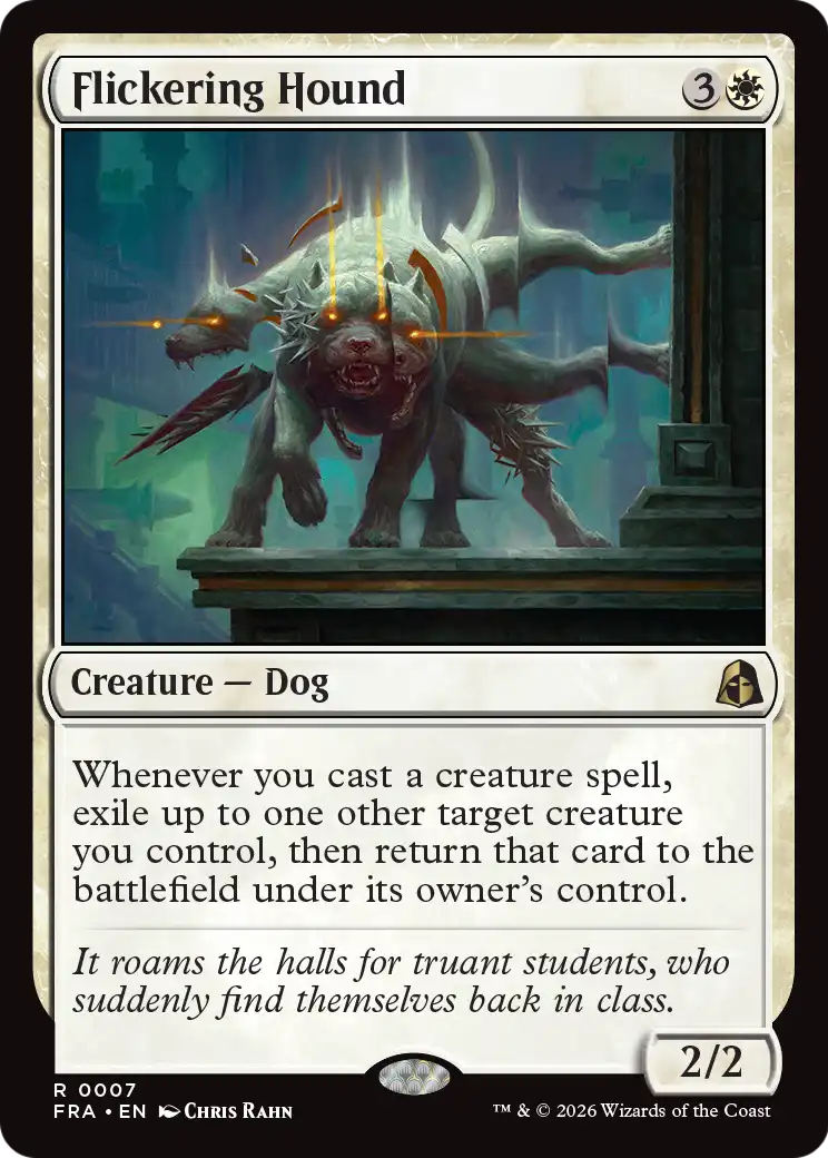 Magic: The Gathering - Flickering Hound - Reality Fracture