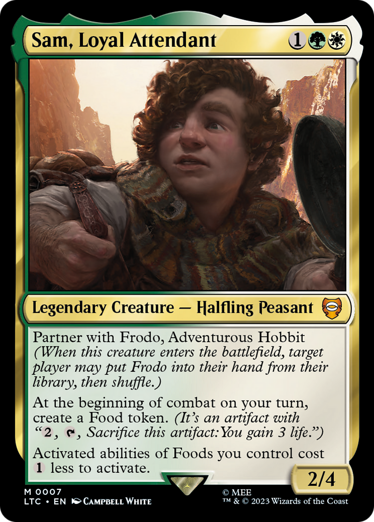 Magic: The Gathering - Sam, Loyal Attendant - Tales of Middle-earth Commander