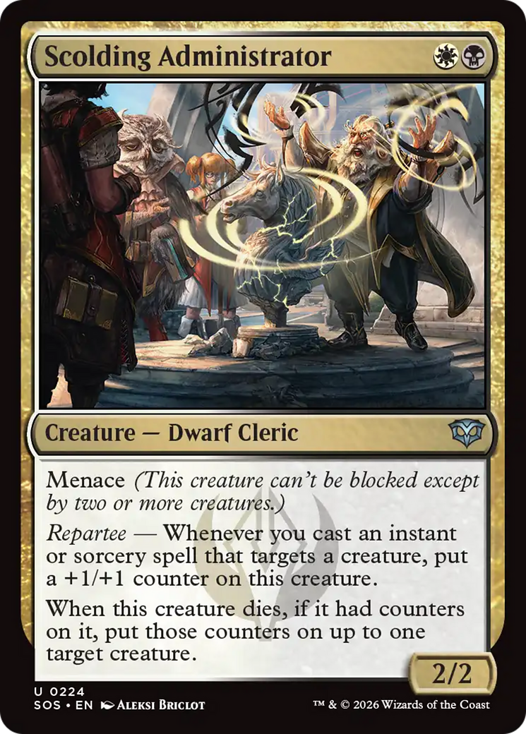 Magic: The Gathering - Scolding Administrator - Secrets of Strixhaven