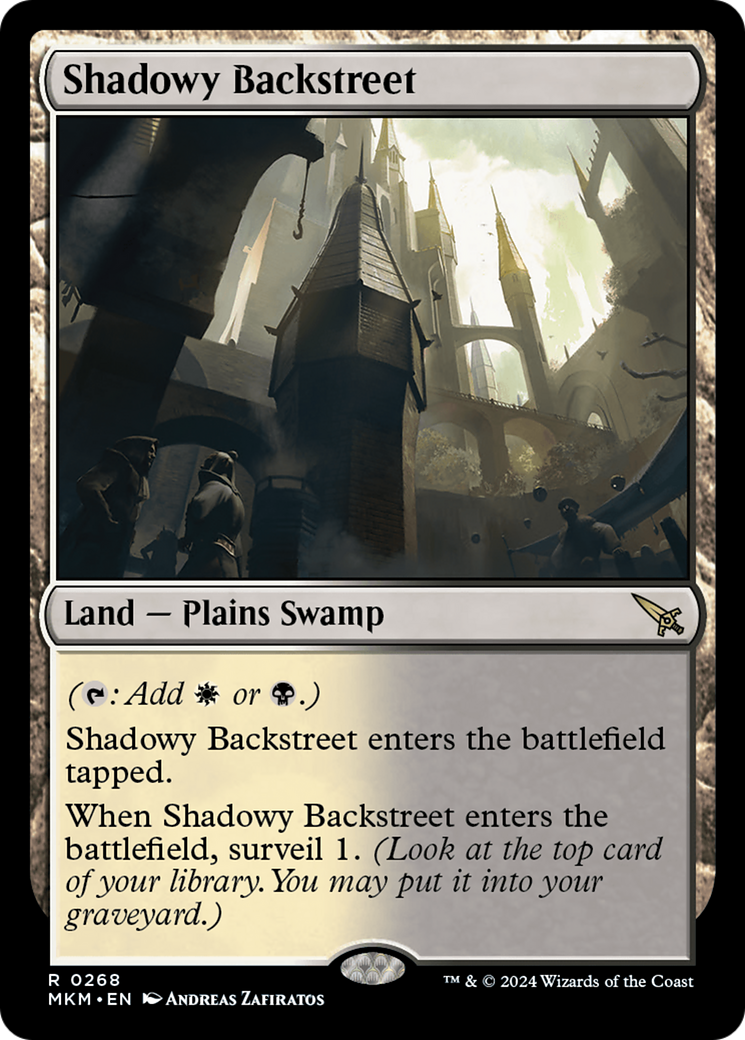Magic: The Gathering - Shadowy Backstreet Foil - Murders at Karlov Manor