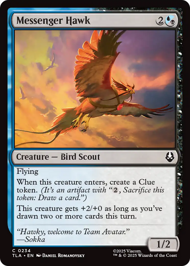 Magic: The Gathering - Messenger Hawk Foil - Avatar: The Last Airbender