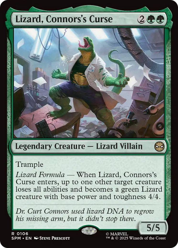 Magic: The Gathering - Lizard, Connors's Curse - Marvel's Spider-Man