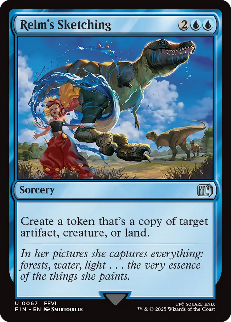 Magic: The Gathering - Relm's Sketching Foil - Final Fantasy