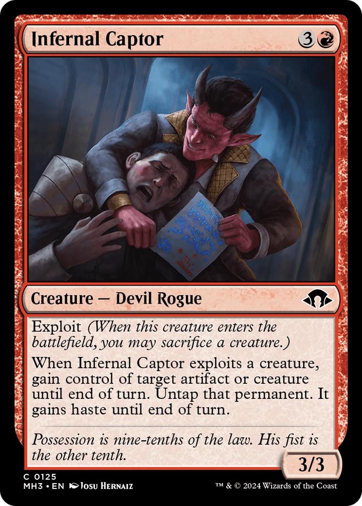 Magic: The Gathering - Infernal Captor Foil - Modern Horizons 3