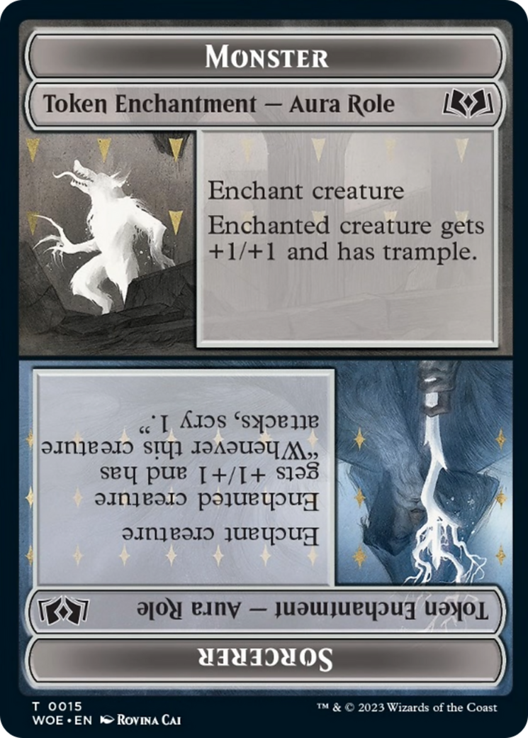 Magic: The Gathering - Monster // Sorcerer Token - Wilds of Eldraine Tokens