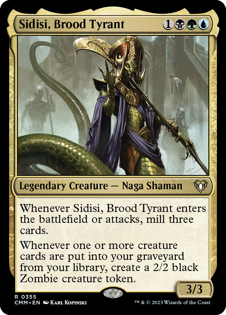 Magic: The Gathering - Sidisi, Brood Tyrant Foil - Commander Masters