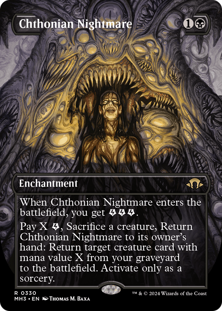 Magic: The Gathering - Chthonian Nightmare Foil - Modern Horizons 3