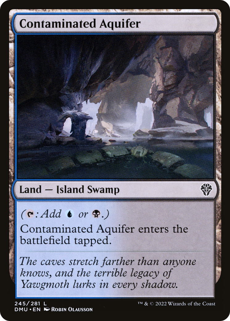 Magic: The Gathering - Contaminated Aquifer Foil - Dominaria United