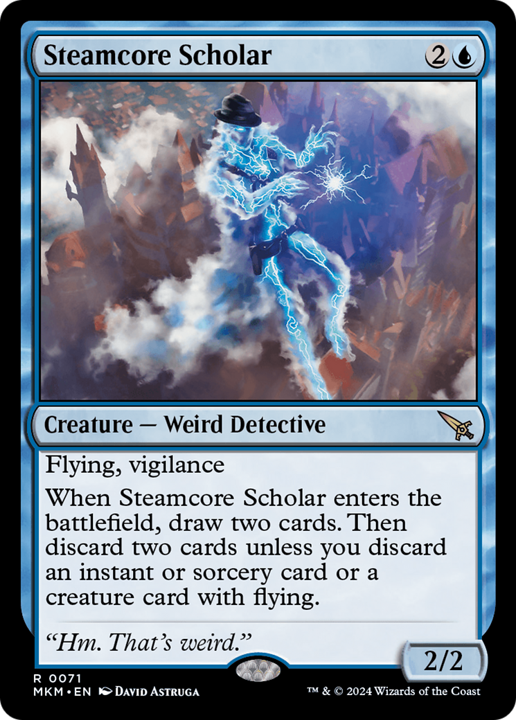 Magic: The Gathering - Steamcore Scholar Foil - Murders at Karlov Manor