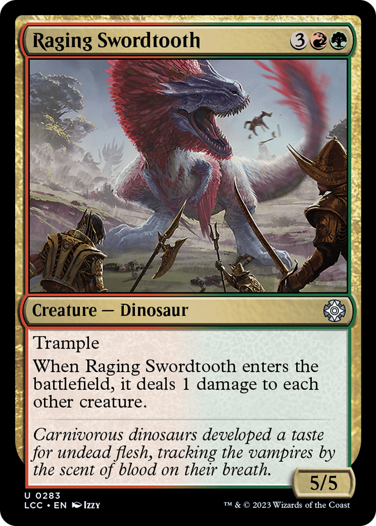 Magic: The Gathering - Raging Swordtooth - The Lost Caverns of Ixalan Commander